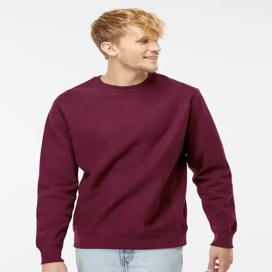 Cross-Grain Crewneck Sweatshirt | RADYAN&reg; Maroon {1}