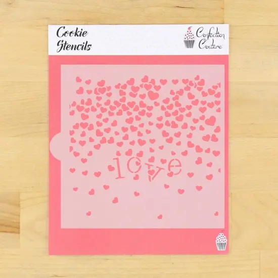 Valentine Confetti Cookie Stencil {1}
