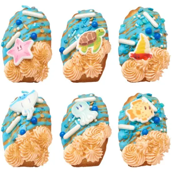 White Pearl Shimmer Rods Sugar Candy Decorations {5}