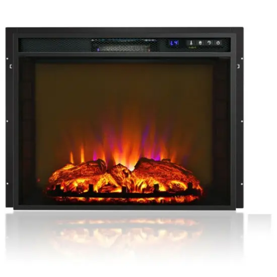 26 Inch Recessed Electric Fireplace heater with Remote Control {1}