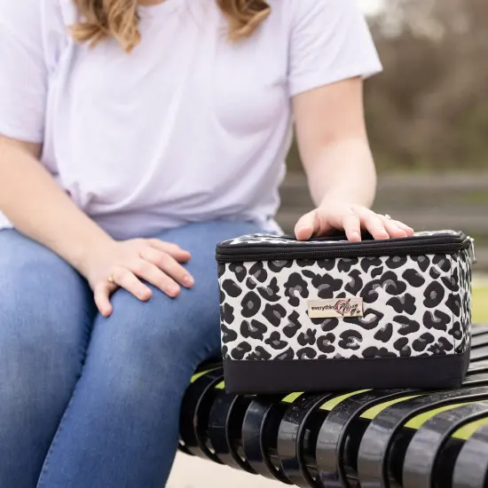 Collapsible Sewing Kit Organizer Box, Cheetah {5}