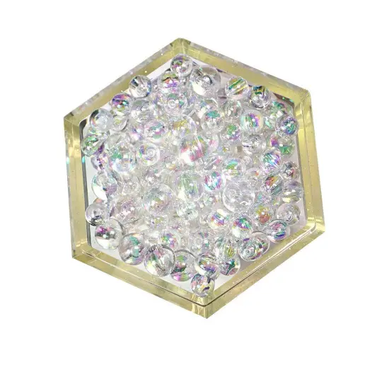 Kitcheniva Plastic Acrylic Clear Bubble Beads With Hole {3}