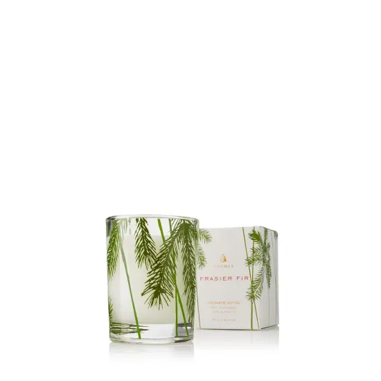Frasier Fir Pine Needle Votive Candle - Scented Candle with Notes of Siberian Fir, Cedarwood, and Sandalwood - Holiday Candle with a Luxury Home Fragrance (2 oz) {2}