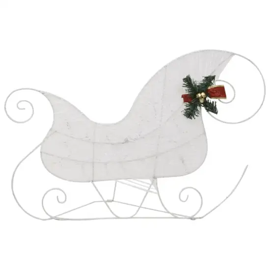 Reindeer & Sleigh Christmas Decoration 140 LEDs Outdoor White {2}