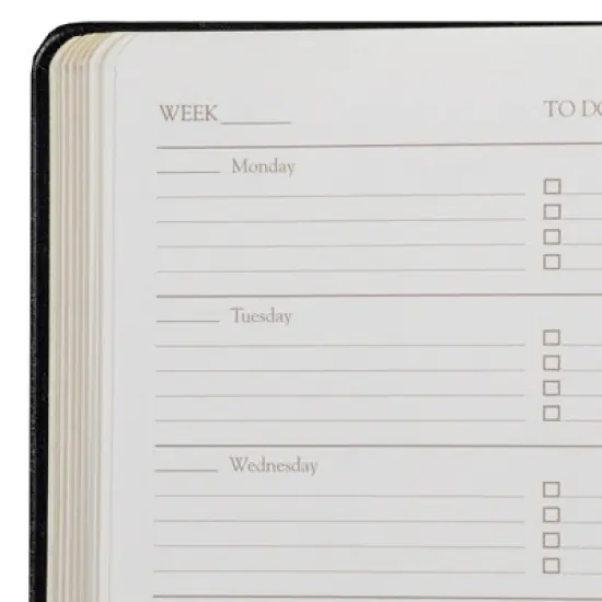 Undated Daily Planner by Gallery Leather - 8" x 5.5" Acadia Tan {6}