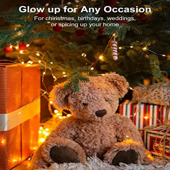 Brightown 12 Pack Led Fairy Lights Battery Operated String Lights Waterproof Silver Wire 7 Feet 20 Led Firefly Starry Moon Lights for DIY Wedding Party Bedroom Patio Christmas {4}