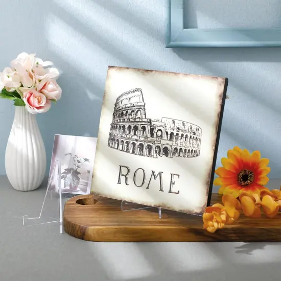 Kitcheniva Clear Acrylic Card Stand Display Holder 10 - 50 Pcs {5}