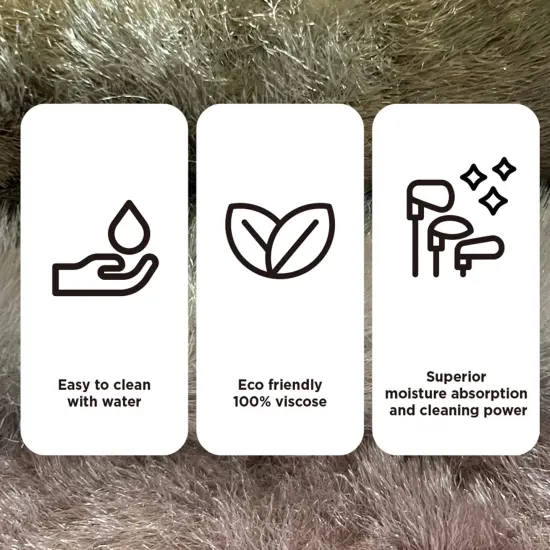 100% Viscose (Vegetable Fiber) Premium Quality Golf Towel Gray {3}