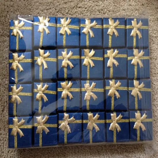 Kitcheniva Jewelry Gift Boxes 24 Pcs Navy {1}