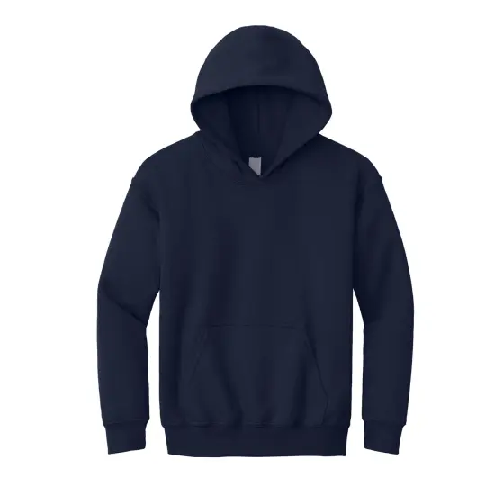 Port & Company&reg; Youth Core Fleece Pullover Hooded Sweatshirt Navy {1}