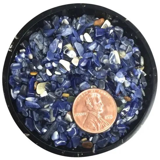 Sodalite Tiny Crystal Chips &ndash; Size 0 {2}