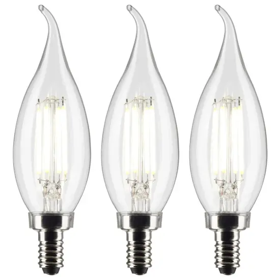 3 Pack - 4.5w CA11 LED E12 Candelabra base 2700K Soft White Bulb {2}