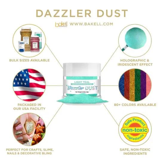 Light Teal Dazzler Dust&reg; 5 Gram Jar {4}