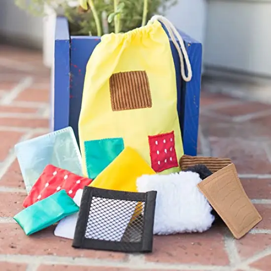 Sensory Squares, Textured Beanbags Squares, Toddler Sensory Toys, Preschool Kindergarten Classroom Must Haves, Set of 20 Beanbags, Ages 3+ {1}