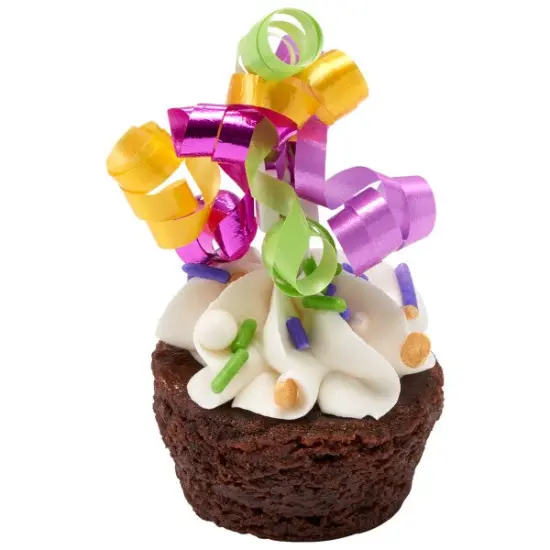 Small 4-Color Neon Ribbon DecoPics&reg; Cupcake Decoration, 12ct {4}