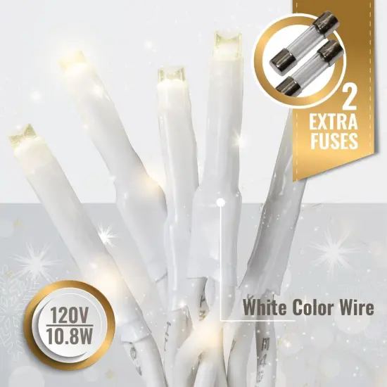 Starry Light Icicles Super Bright. Warm white {3}