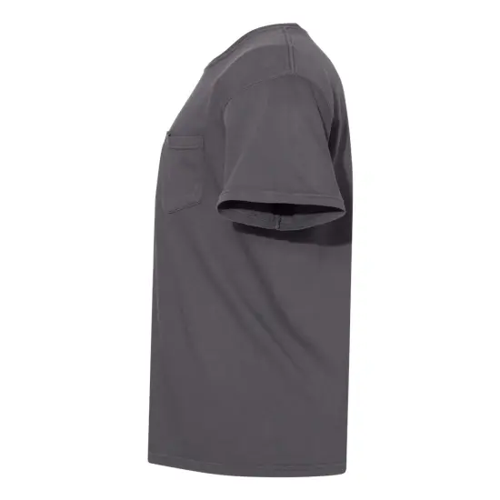 Comfort Colors&reg; Garment-Dyed Heavyweight Pocket Crewneck Short Sleeve T-Shirt Black {5}