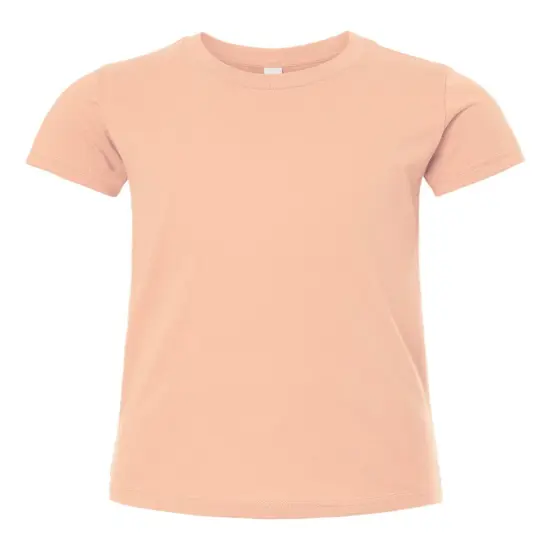 BELLA + CANVAS&reg; Youth Jersey Crewneck Short Sleeve Tee - 3001Y Peach {1}