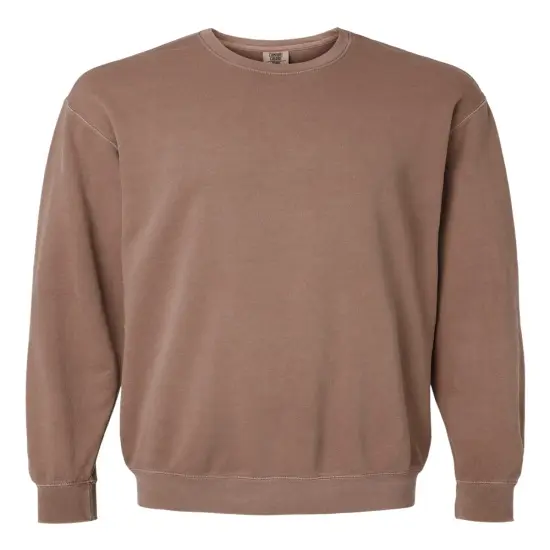 Comfort Colors&reg; Garment Dyed Lightweight Fleece Crewneck Sweatshirt Espresso {1}