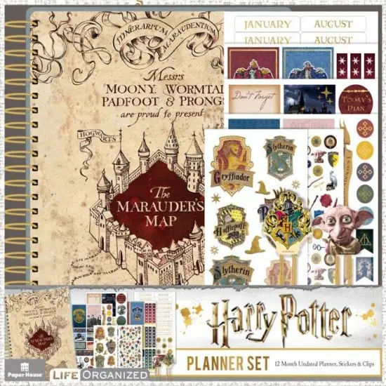 Weekly Planner Set - Undated Harry Potter Marauder's Map {1}