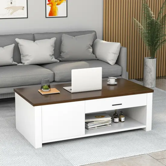 Modern Coffee Table with Storage {3}