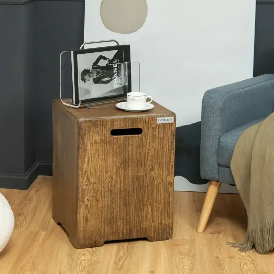 16" Outdoor Hideaway Table Cover for Standard 20 LBS Propane Tank-B {6}