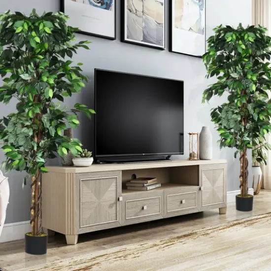 6 Feet Artificial Ficus Indoor and Outdoor Home Tree {2}