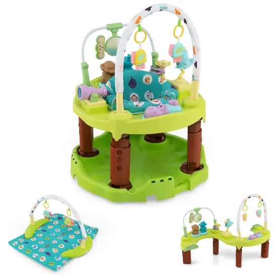 3-in-1 Baby Activity Center with 3-position for 0-24 Months Green {4}
