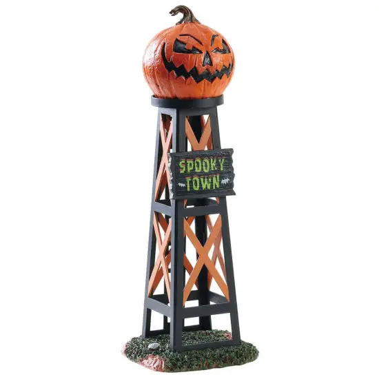 Lemax&reg; Spooky Town&trade; Halloween Village Accessory: Evil Pumpkin Water Tower {1}