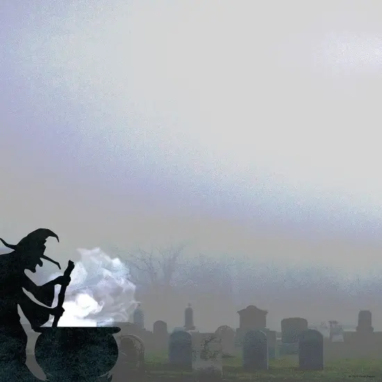 Great Papers! Eerie Graveyard Witch Letterhead, for Invitations, Announcements and Personal Messages, Printer Friendly 8.5" x 11", 50 Pack (2023039) {1}