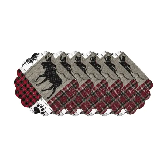 Hayden Round Placemats Set of 6, 17" {3}