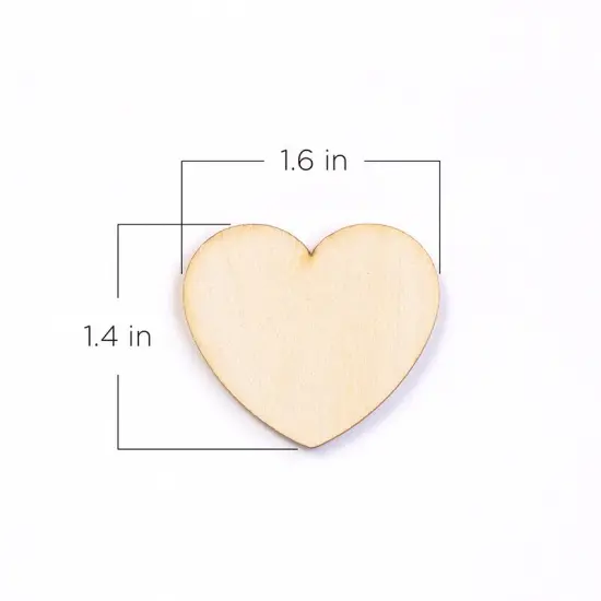 Wooden Hearts for Guest Book Alternative (Set of 75) {4}