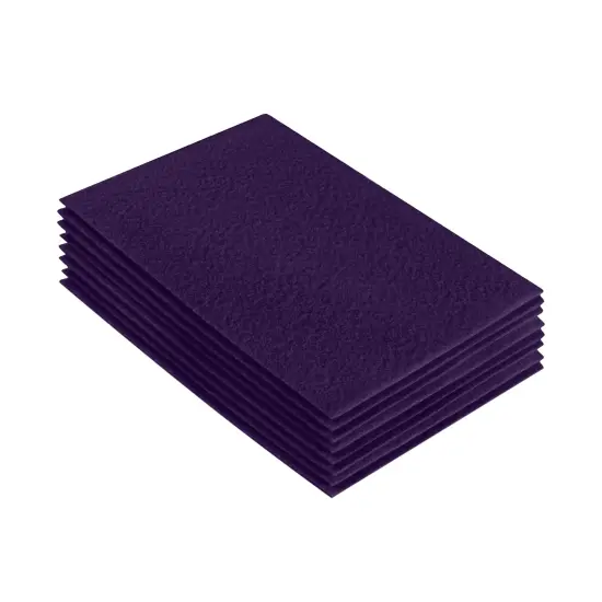FabricLA Acrylic Felt Sheets for Crafts - Precut 9" X 12" Inches (20 cm X 30 cm) Felt Squares - Use Felt Fabric Craft Sheets for DIY, Costume, and Decoration | Plum - 8 Pieces {1}