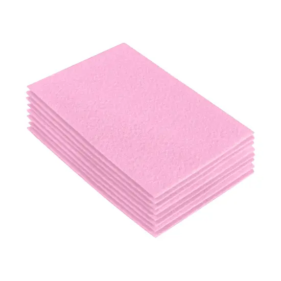 FabricLA Acrylic Felt Sheets for Crafts - Precut 9" X 12" Inches (20 cm X 30 cm) Felt Squares - Use Felt Fabric Craft Sheets for DIY, Hobby, , and Decoration | Baby Pink - 8 Pieces {1}