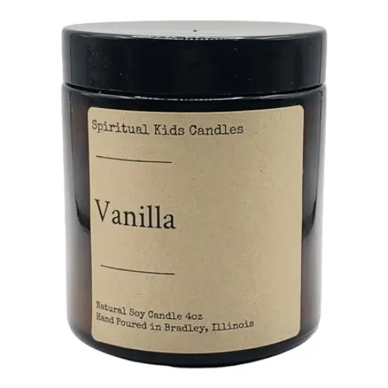 Vanilla Soy Candle 4oz Hand Poured with All Natural Soy wax and Fragrant Oils! {1}