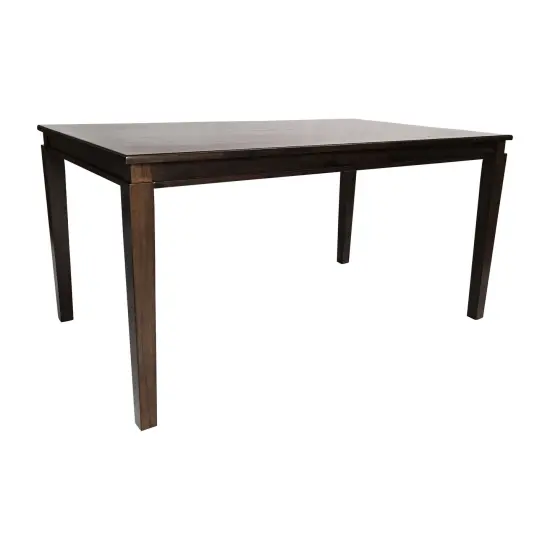 Merrick Lane Hayden Wooden Dining Table with Tapered Legs Wenge Matte {1}
