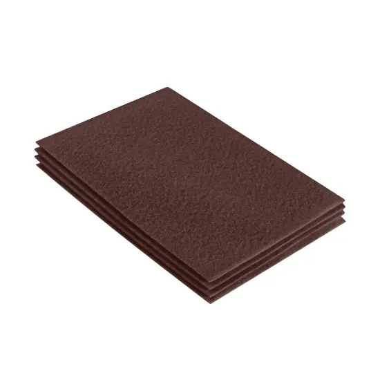 FabricLA Acrylic Felt Sheets for Crafts - Precut 9" X 12" Inches (20 cm X 30 cm) Felt Squares - Use Felt Fabric Craft Sheets for DIY, Costume, and Decoration | Light Brown - 4 Pieces {1}