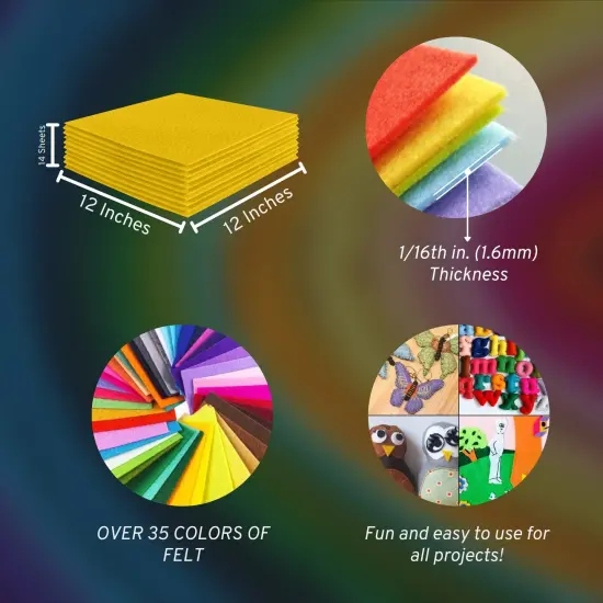 12" x 12" Acrylic Felt Sheets by FabricLA {5}