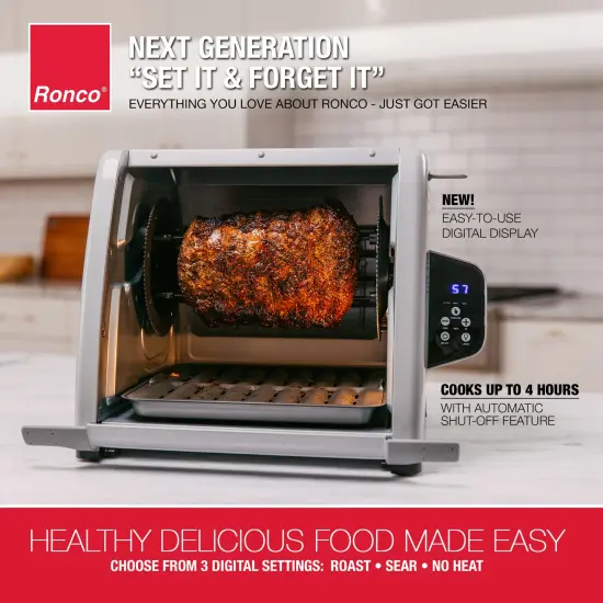 Ronco 6000 Platinum Series Rotisserie Oven with Rotisserie Spit and Multi-Purpose Basket {4}