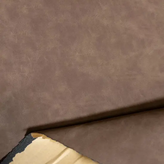 Kitcheniva Suede Vinyl Fabric Faux Leather Self Adhesive 52" Chocolate {1}