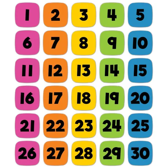 Edu-Clings Silicone Set: Numbers Manipulative {1}