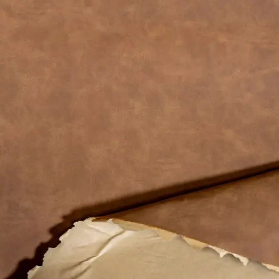 Kitcheniva Suede Vinyl Fabric Faux Leather Self Adhesive 52" Brown {1}