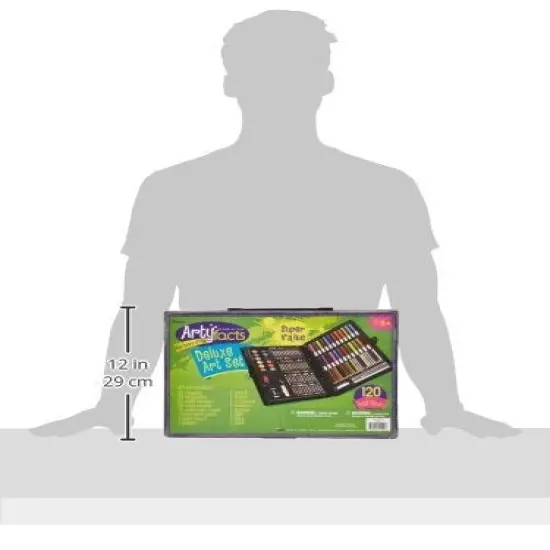 120 Pieces Deluxe Art Set &ndash; Art Supplies for Drawing, Painting and More in a Plastic Case - Makes a Great Gift for Children and Adults {3}