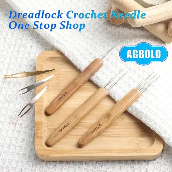 6PCS Dreadlock Crochet Hooks for Hair, Durable 0.75Mm Dreadlock Crochet Needle with Interlocking Tool for Locs, Excellent for Maintaining Real Dread Loc {3}