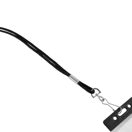 Standard Lanyard Hook Rope Style, Black, Pack of 24 {3}