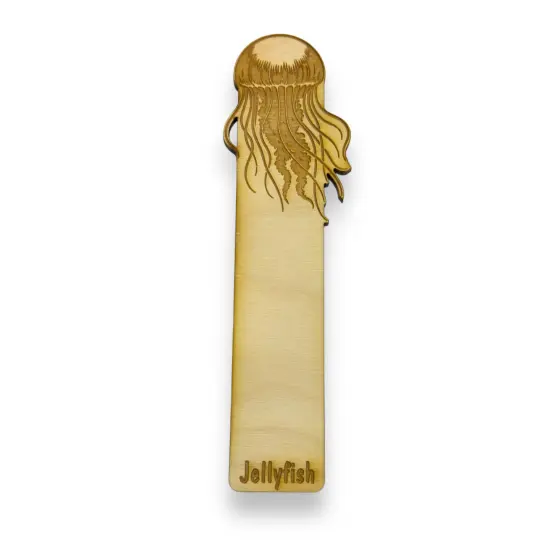 Bookmark - Jellyfish - Birch wood {1}