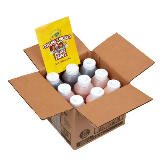 Colors of the World Spill Proof Washable Project Paints, Set of 9 {3}
