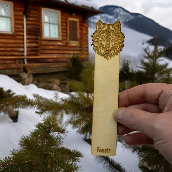 Bookmark - Fenrir - Birch wood {6}
