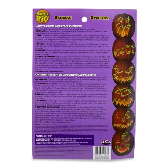 E.L.Stitch Face Pumpkin Carving Kit | Green {4}