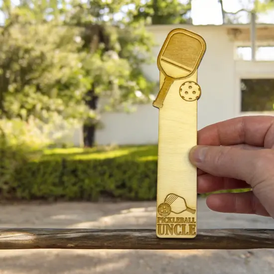 Bookmark - Pickleball Uncle - Birch wood {6}